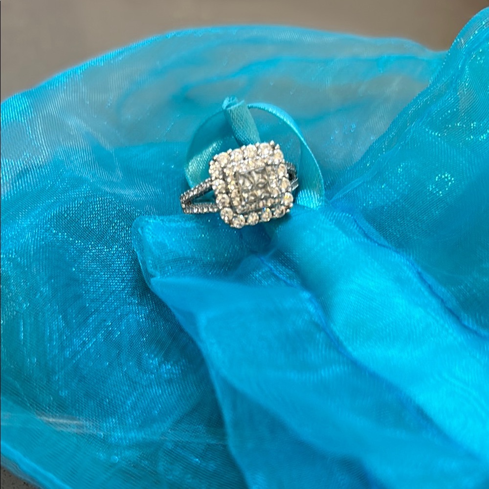 Elegant .925 Silver with Gorgeous Lab Diamond Pavee